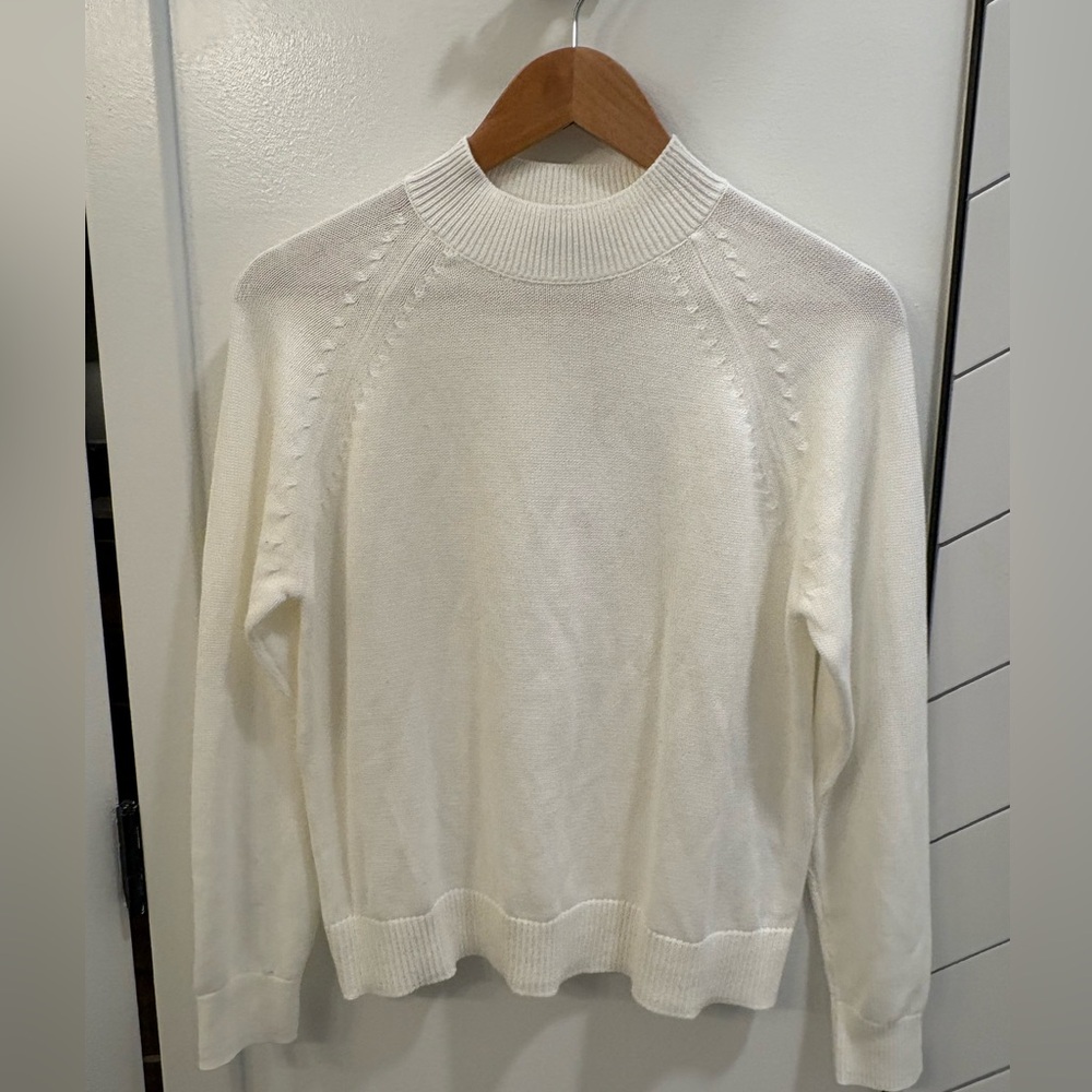 Quince Women's 100% Organic Cotton Mock Neck Sweater